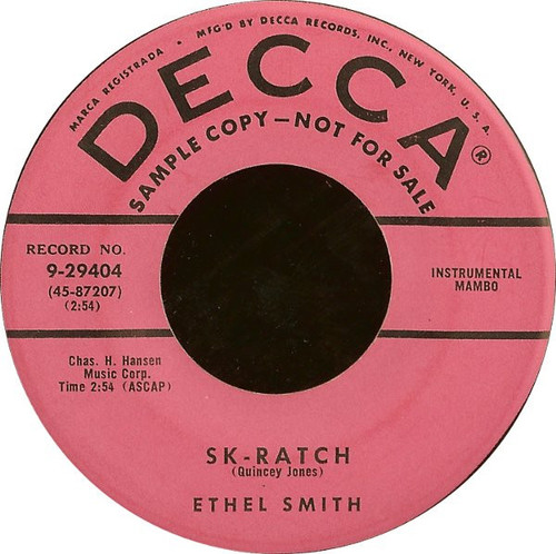 Ethel Smith - Sk-Ratch / Society Cha Cha Cha (7", Promo)