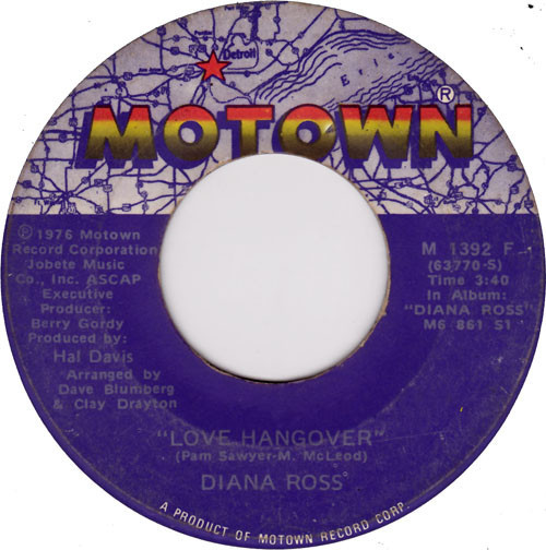 Diana Ross - Love Hangover - Motown - M 1392F - 7", Single 1106244981