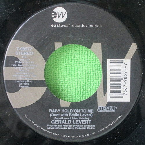 Gerald Levert - Baby Hold On To Me (7", Single)