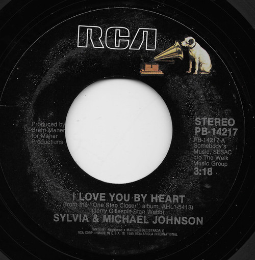 Sylvia (7) - I Love You By Heart (7", Single, Styrene)