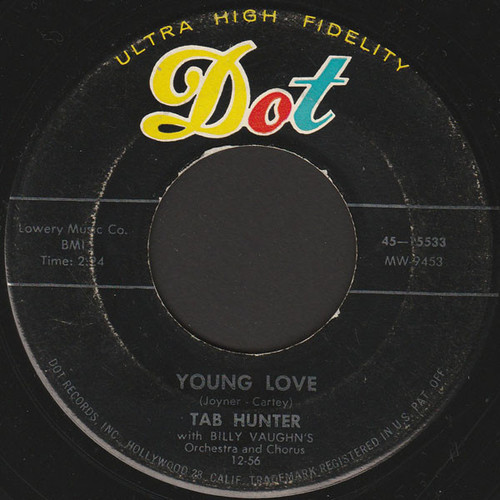 Tab Hunter - Young Love / Red Sails In The Sunset (7", Single, Ind)