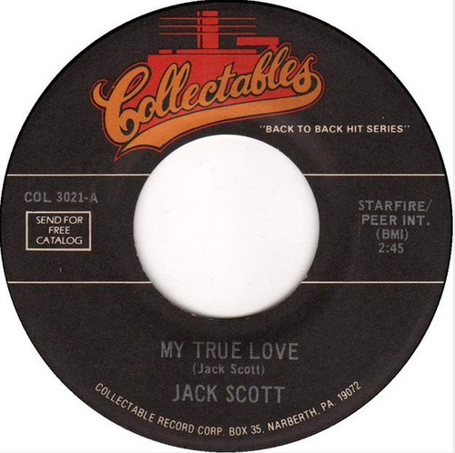 Jack Scott - My True Love (7", Single)
