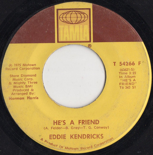 Eddie Kendricks - He's A Friend / All Of My Love (7", Single)