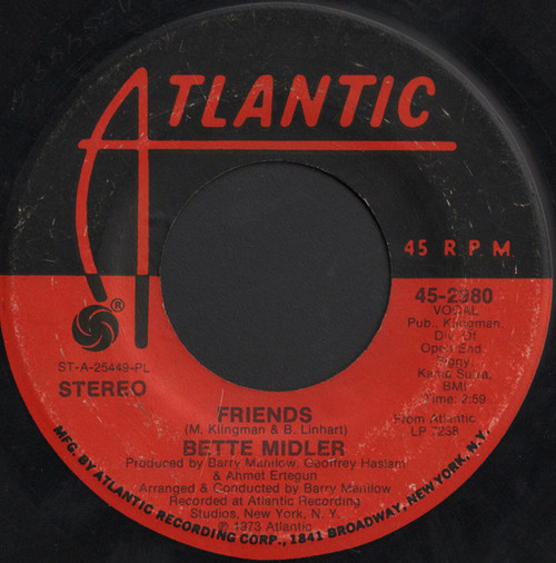 Bette Midler - Friends (7", Pla)