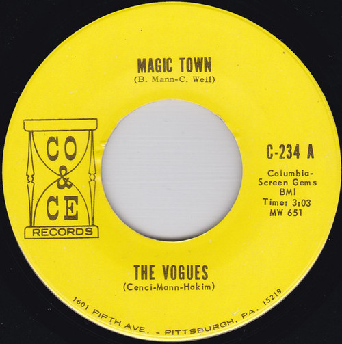 The Vogues - Magic Town / Humpty Dumpty (7", Single, Roc)