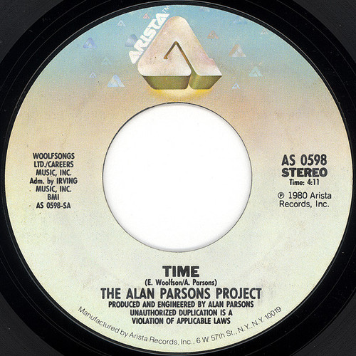 The Alan Parsons Project - Time - Arista - AS 0598 - 7", Single, Pit 1107975657