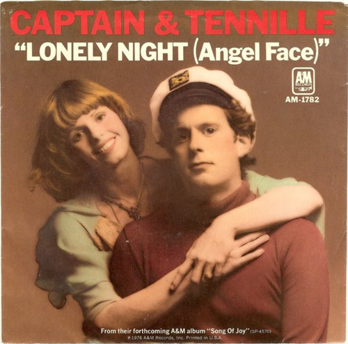 Captain And Tennille - Lonely Night (Angel Face) - A&M Records, A&M Records - 1782-S, AM-1782 - 7", Single 1108454961