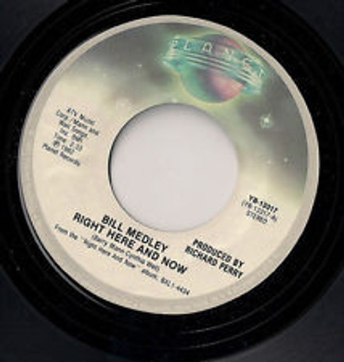 Bill Medley - Right Here And Now (7")