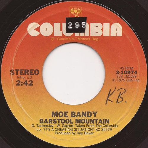 Moe Bandy - Barstool Mountain / To Cheat Or Not To Cheat (7", Single)