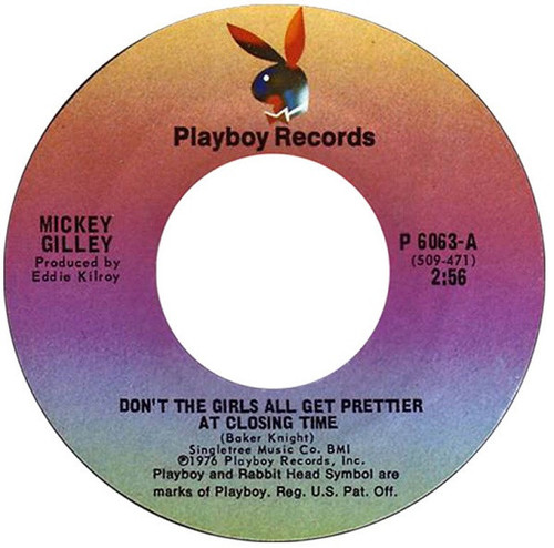 Mickey Gilley - Don't The Girls All Get Prettier At Closing Time (7", Single, Styrene, Ter)