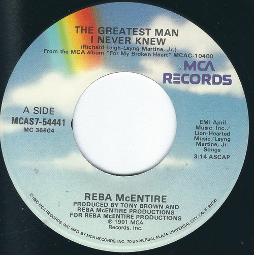 Reba McEntire - The Greatest Man I Never Knew / If I Had Only Known (7", Single)
