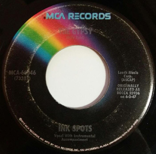 Ink Spots* - The Gypsy / It's A Sin To Tell A Lie (7")