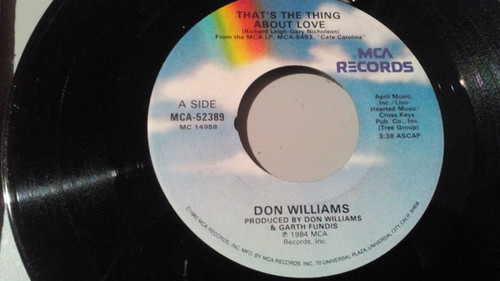 Don Williams (2) - That's The Thing About Love - MCA Records - MCA-52389 - 7", Single 1109180619