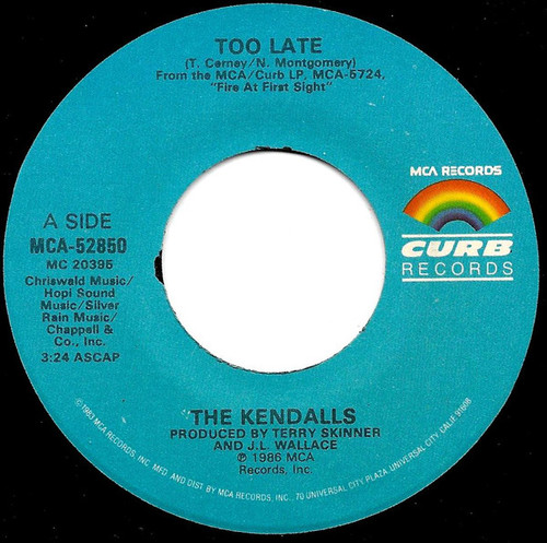 The Kendalls - Too Late (7")