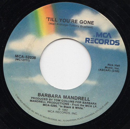 Barbara Mandrell - 'Til You're Gone (7", Single, Pin)