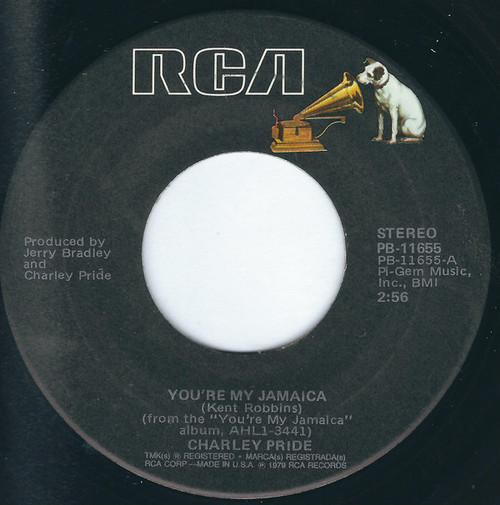 Charley Pride - You're My Jamaica / Let Me Have A Chance To Love You (One More Time) - RCA - PB-11655 - 7" 1111361980