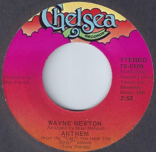 Wayne Newton - Anthem / Fool (7")