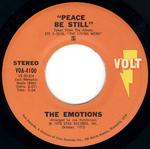 The Emotions - Peace Be Still (7", Single)