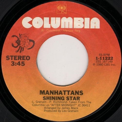 Manhattans - Shining Star - Columbia - 1-11222 - 7", Styrene, Ter 1112167832