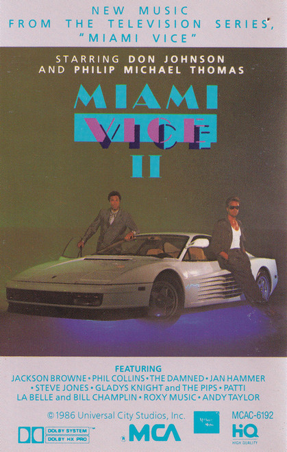 Various - Miami Vice II (New Music From The Television Series, "Miami Vice") - MCA Records - MCAC-6192 - Cass, Album, Comp 1112182939