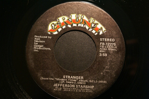 Jefferson Starship - Stranger / Free (7", Single)