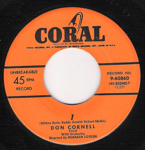 Don Cornell - I / Be Fair (7")