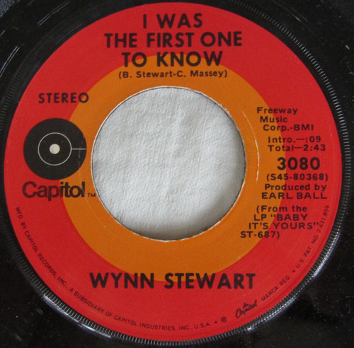 Wynn Stewart - Baby, It's Yours - Capitol Records - 3080 - 7", Single 1112965355