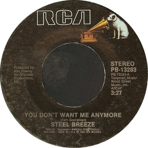 Steel Breeze - You Don't Want Me Anymore (7", Single, Styrene)
