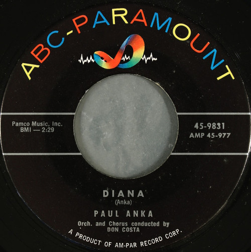 Paul Anka - Diana / Don't Gamble With Love - ABC-Paramount - 45-9831 - 7", Single 1113031472