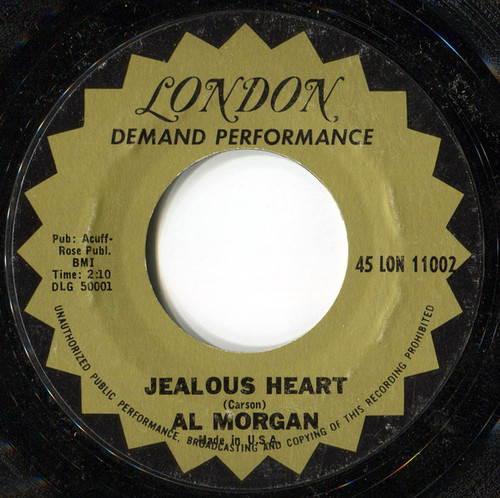 Al Morgan (3) - Jealous Heart (7")