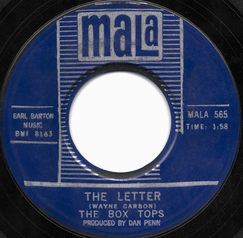 Box Tops - The Letter - Mala - MALA 565 - 7", Styrene, Bes 1113680650