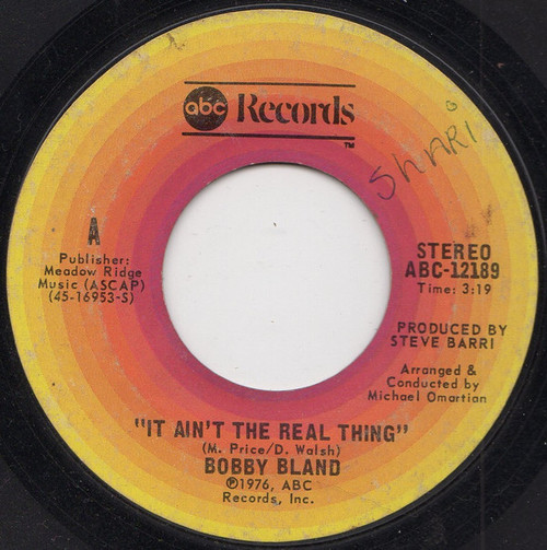 Bobby Bland - It Ain't The Real Thing / Who's Foolin' Who (7", Single)