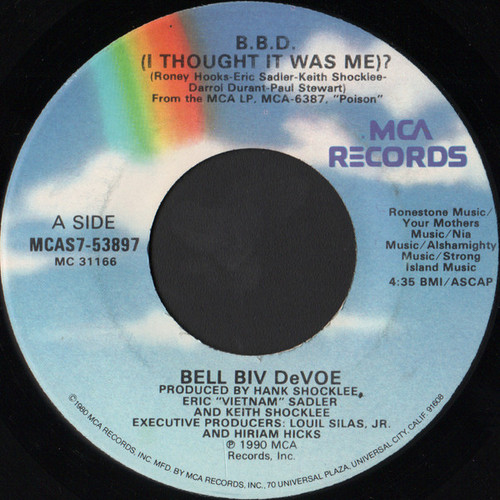 Bell Biv Devoe - B.B.D. (I Thought It Was Me)? (7")