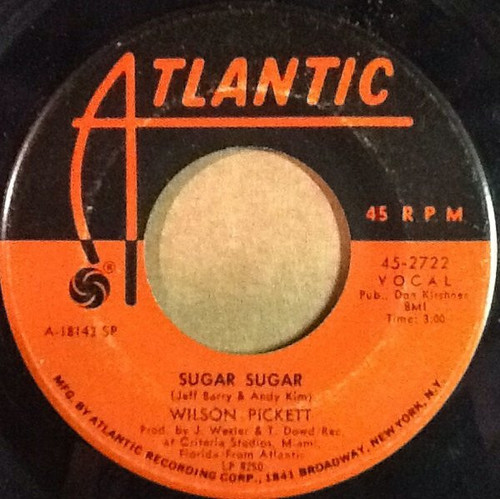 Wilson Pickett - Sugar Sugar / Cole, Cooke & Redding - Atlantic - 45-2722 - 7", Single, SP 1114180448