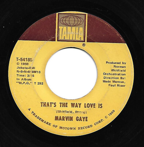 Marvin Gaye - That's The Way Love Is  - Tamla - T 54185 - 7", Single 1114184780