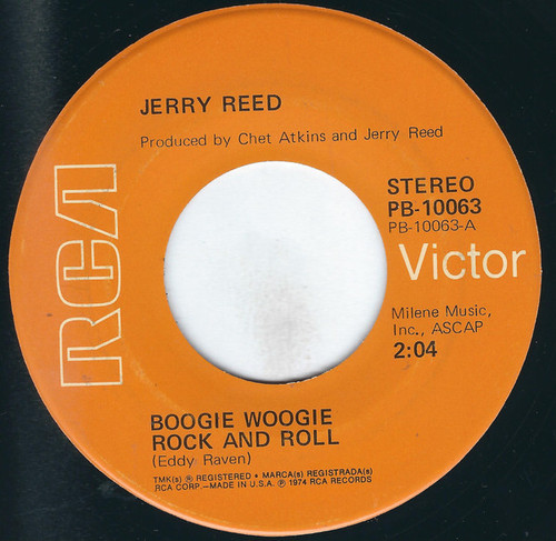 Jerry Reed - Boogie Woogie Rock And Roll / In Between (7", Single, Hol)