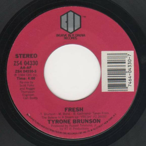 Tyrone Brunson - Fresh (7", Styrene)