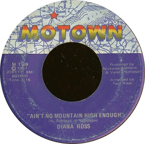 Diana Ross - Ain't No Mountain High Enough / Can't It Wait Until Tomorrow - Motown - M 1169 - 7" 1115296145