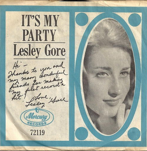 Lesley Gore - It's My Party - Mercury - 72119 - 7", Single 1115298284