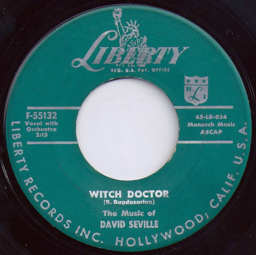 David Seville - Witch Doctor - Liberty - F-55132 - 7", Single, Roc 1115305025