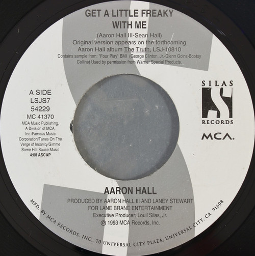 Aaron Hall - Get A Little Freaky With Me - Silas Records - LSJS7 54229 - 7", Single 1115307196