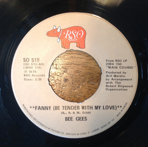Bee Gees - Fanny (Be Tender With My Love) / Country Lanes (7", Single)