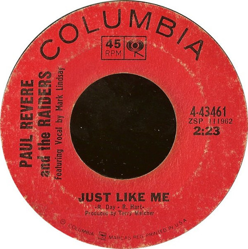 Paul Revere & The Raiders - Just Like Me - Columbia - 4-43461 - 7", Single 1115332253