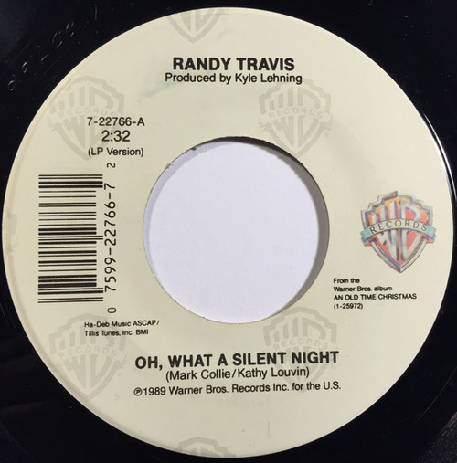 Randy Travis - Oh, What A Silent Night (7", Single)