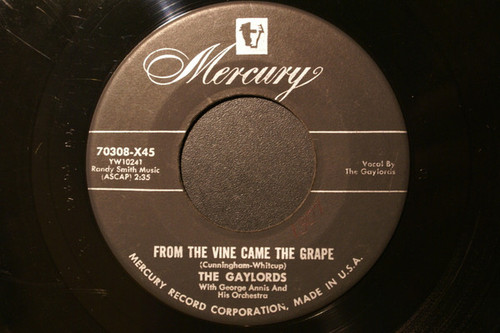 The Gaylords - From The Vine Came The Grape / Patzo For Pizza (7", Single)