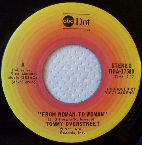 Tommy Overstreet - From Woman To Woman (7", Single)