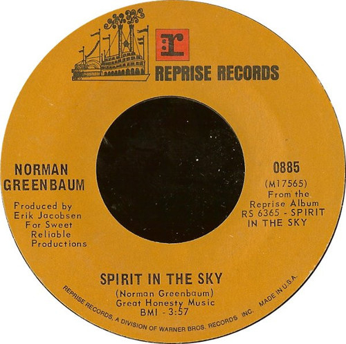 Norman Greenbaum - Spirit In The Sky (7", Single, Mono, RP, Styrene, Pit)