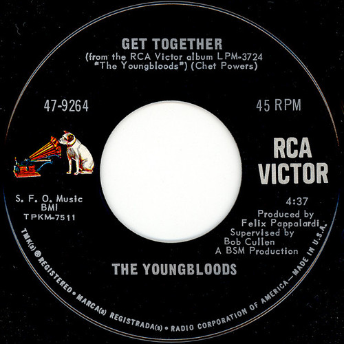 The Youngbloods - Get Together / All My Dreams Blue (7", Single, Roc)