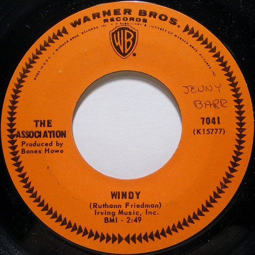 The Association (2) - Windy - Warner Bros. Records - 7041 - 7", Single, Ter 1116034272