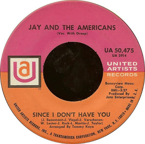 Jay & The Americans - This Magic Moment - United Artists Records - UA 50,475 - 7", Single, Mon 1116399170